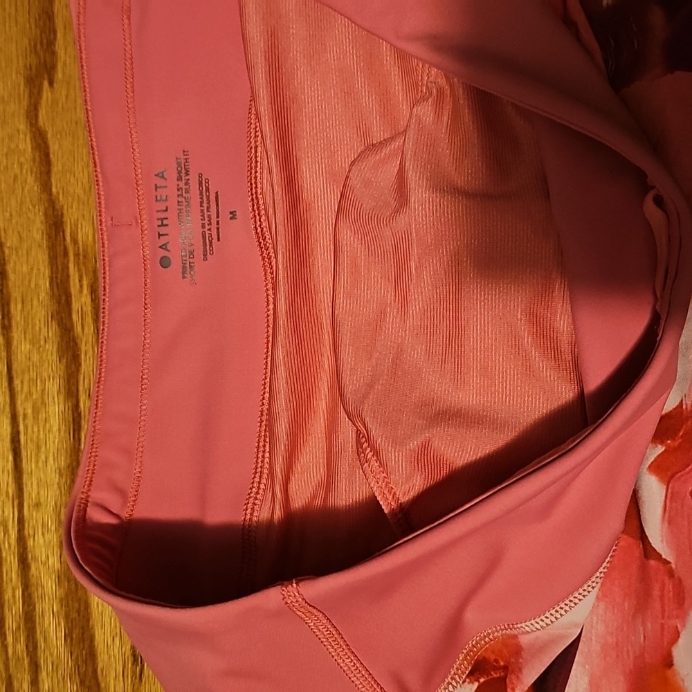 Women's Pink Patterned Shorts - Picture 3 of 5